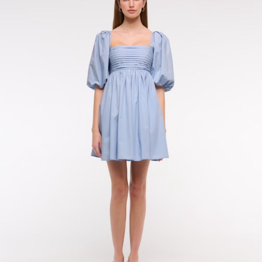The A&F Emerson Poplin Puff Sleeve Mini Dress